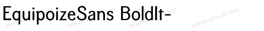 EquipoizeSans BoldIt字体转换